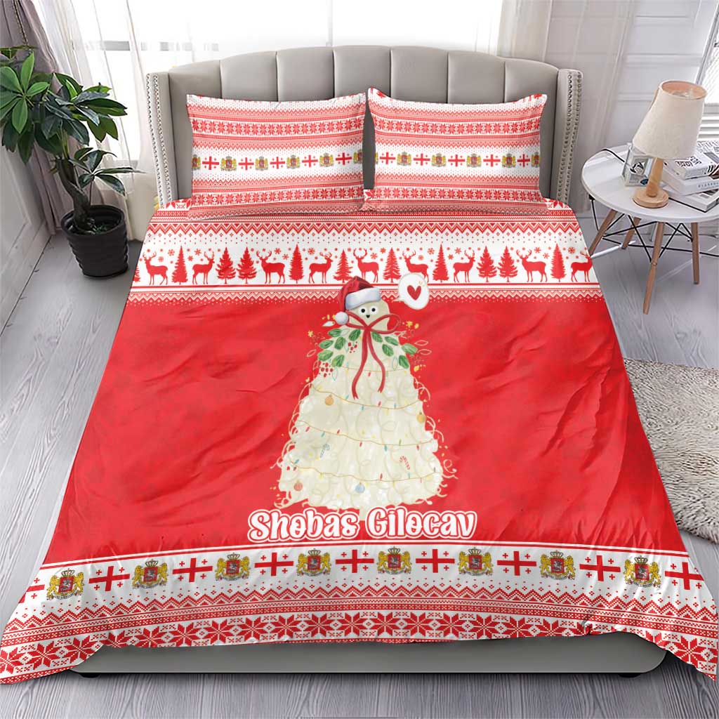 Georgia Christmas Chichilaki Bedding Set Celebrate Georgian Tradition - Wonder Print Shop