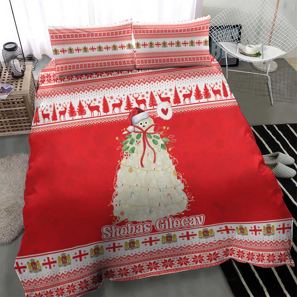 Georgia Christmas Chichilaki Bedding Set Celebrate Georgian Tradition - Wonder Print Shop