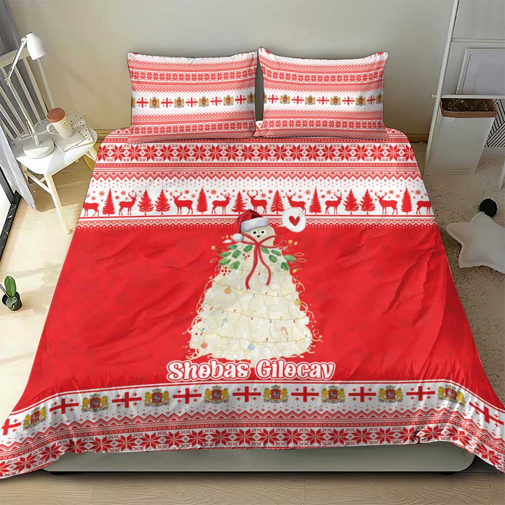 Georgia Christmas Chichilaki Bedding Set Celebrate Georgian Tradition - Wonder Print Shop