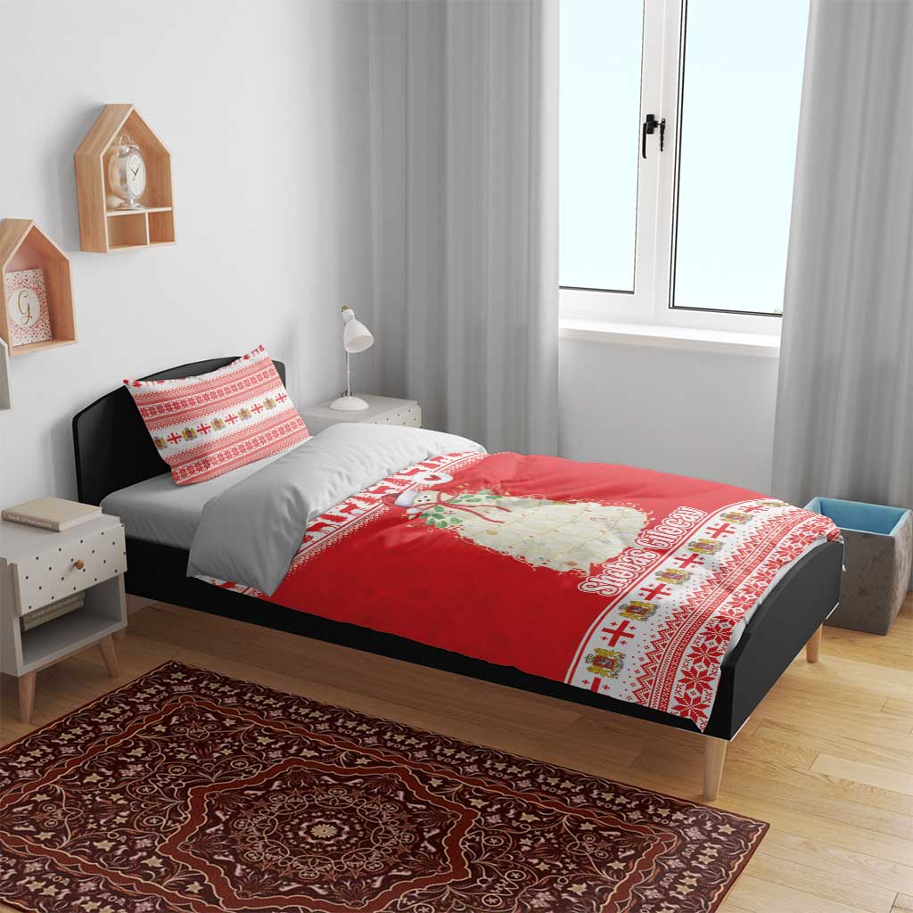 Georgia Christmas Chichilaki Bedding Set Celebrate Georgian Tradition - Wonder Print Shop