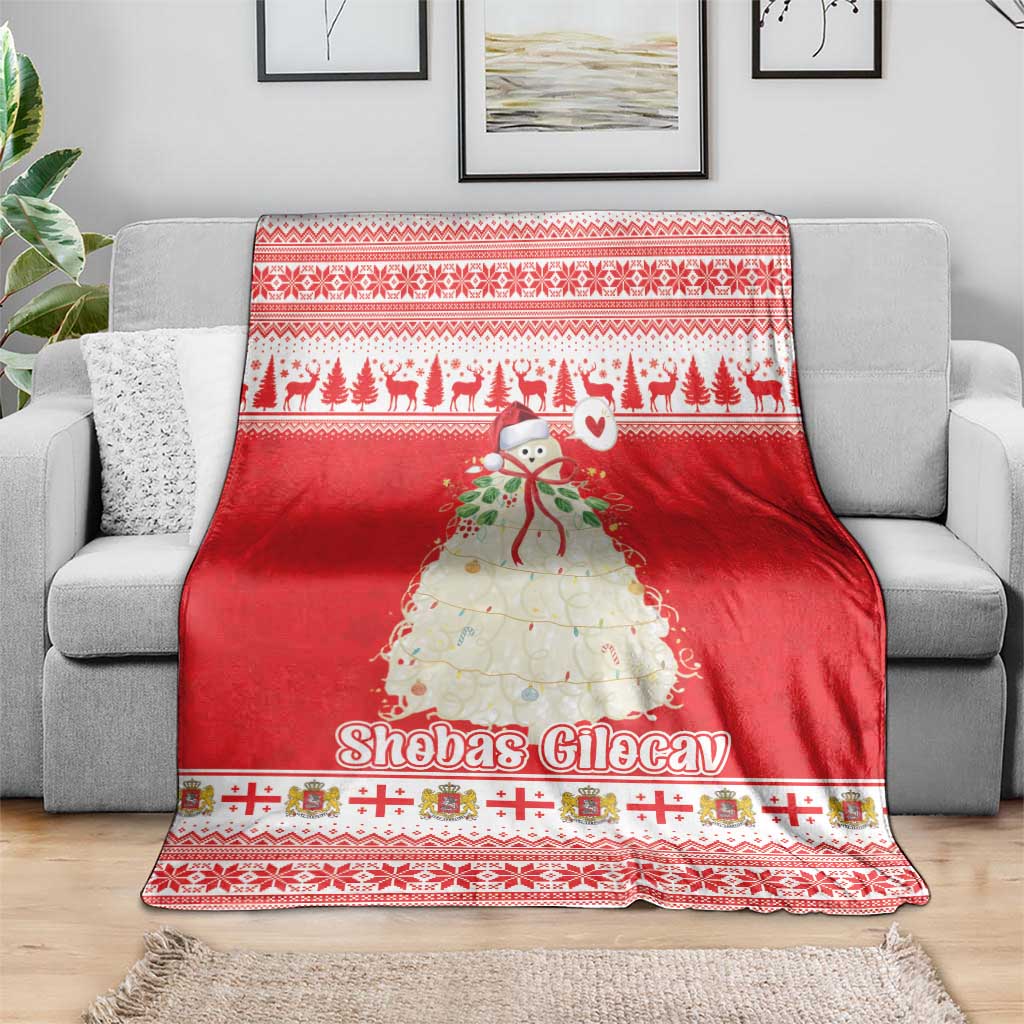 Georgia Christmas Chichilaki Blanket Celebrate Georgian Tradition - Wonder Print Shop