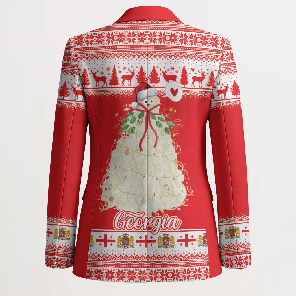 Georgia Christmas Chichilaki Blazer Celebrate Georgian Tradition - Wonder Print Shop
