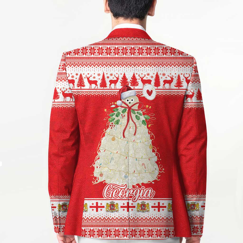 Georgia Christmas Chichilaki Blazer Celebrate Georgian Tradition - Wonder Print Shop