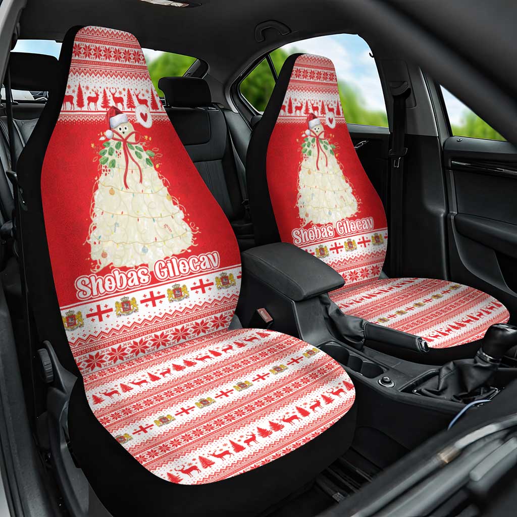 Georgia Christmas Chichilaki Car Seat Cover Celebrate Georgian Tradition - Wonder Print Shop