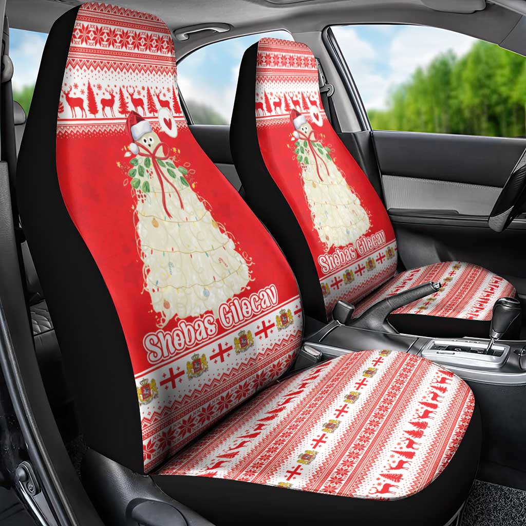 Georgia Christmas Chichilaki Car Seat Cover Celebrate Georgian Tradition - Wonder Print Shop