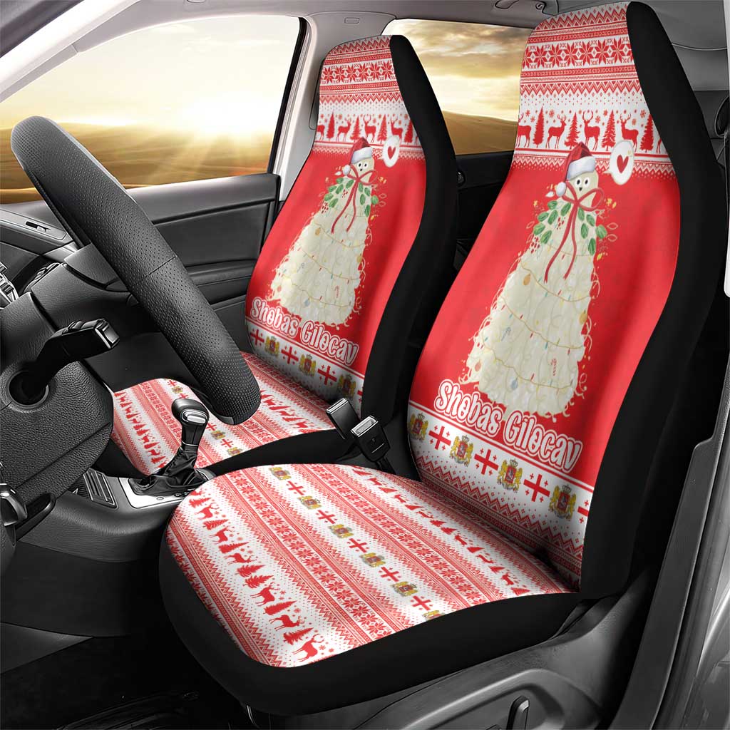 Georgia Christmas Chichilaki Car Seat Cover Celebrate Georgian Tradition - Wonder Print Shop