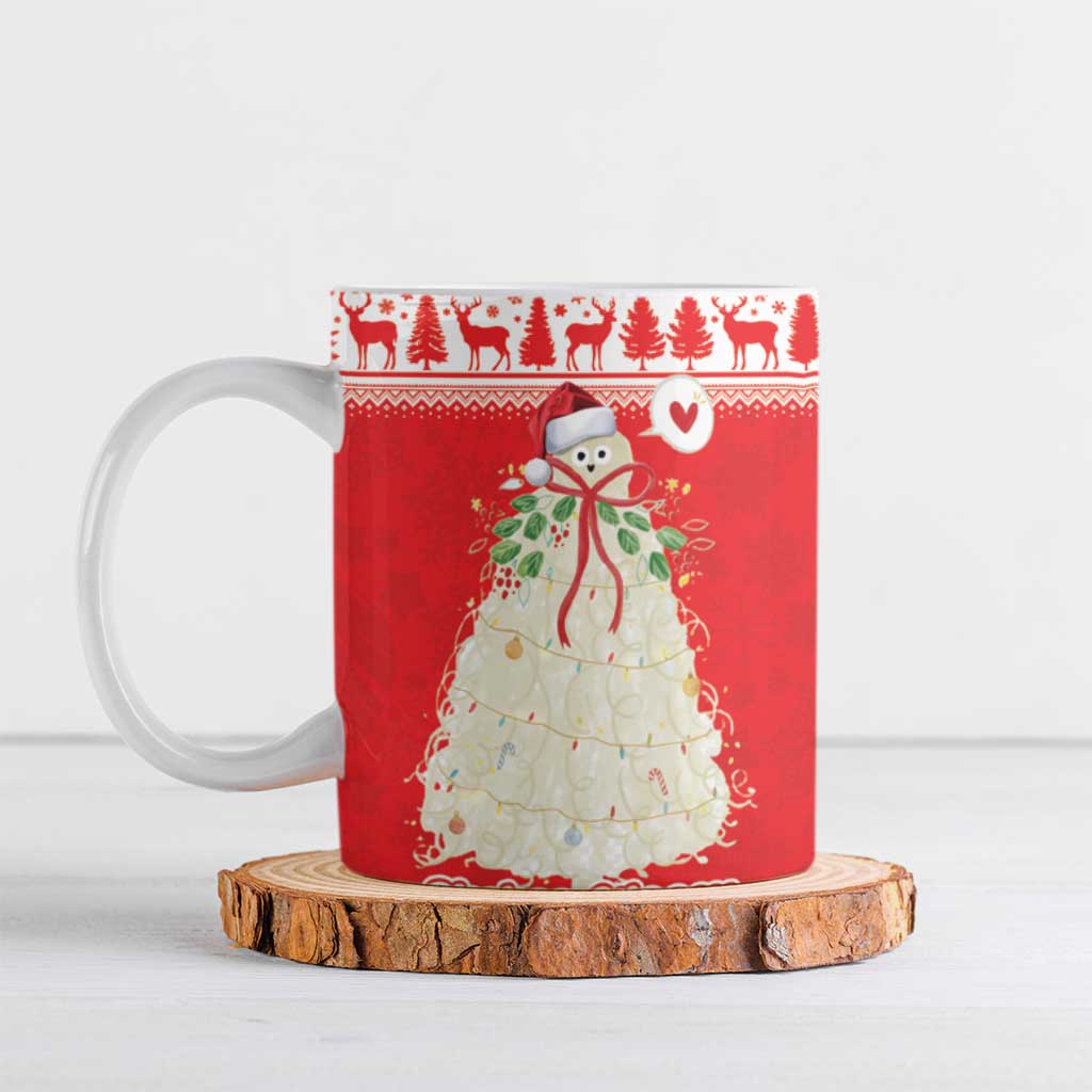 Georgia Christmas Chichilaki Ceramic Mug Celebrate Georgian Tradition - Wonder Print Shop