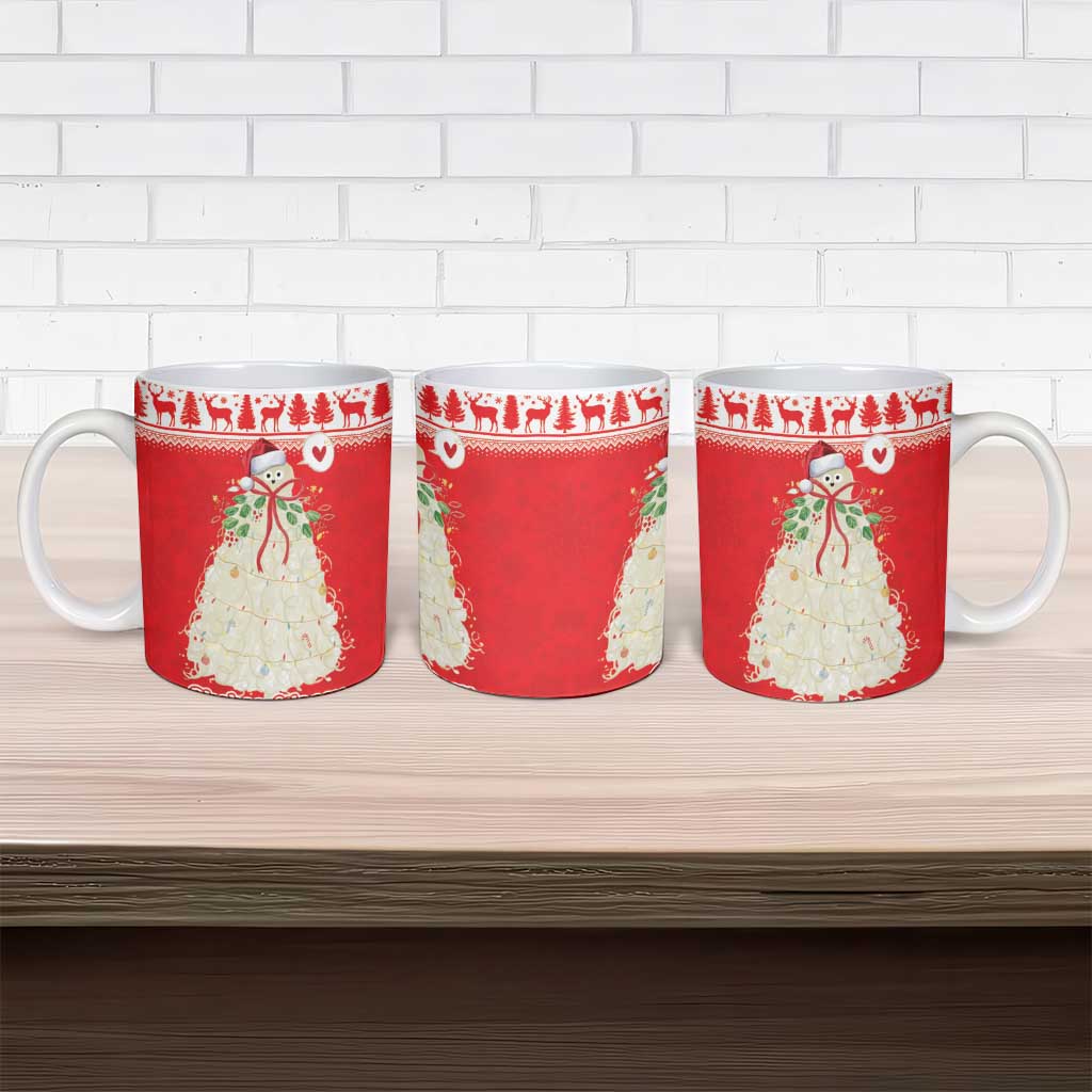 Georgia Christmas Chichilaki Ceramic Mug Celebrate Georgian Tradition - Wonder Print Shop
