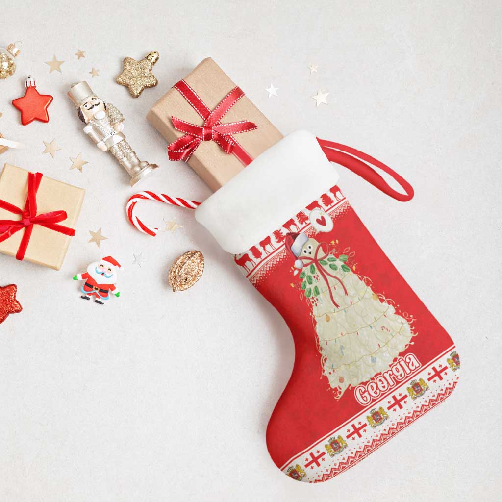 Georgia Christmas Chichilaki Christmas Stocking Celebrate Georgian Tradition - Wonder Print Shop