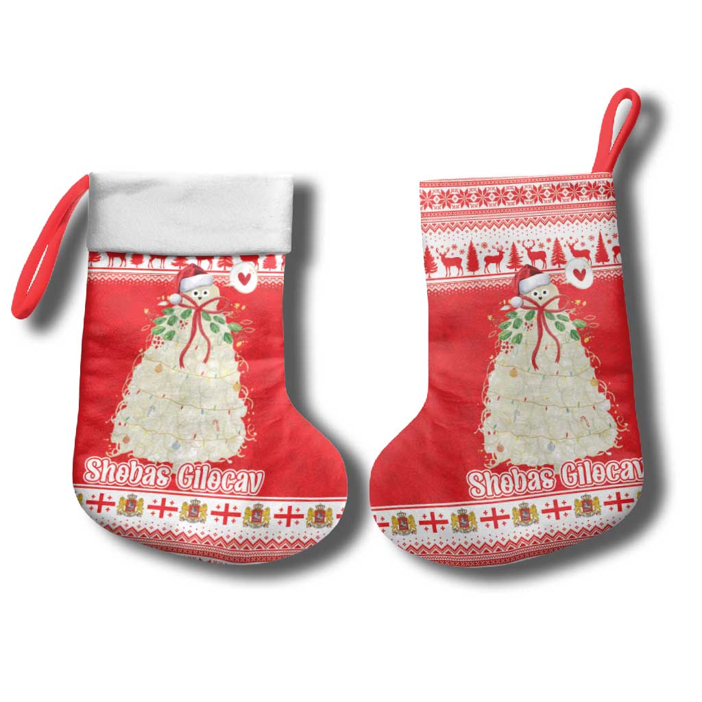 Georgia Christmas Chichilaki Christmas Stocking Celebrate Georgian Tradition - Wonder Print Shop