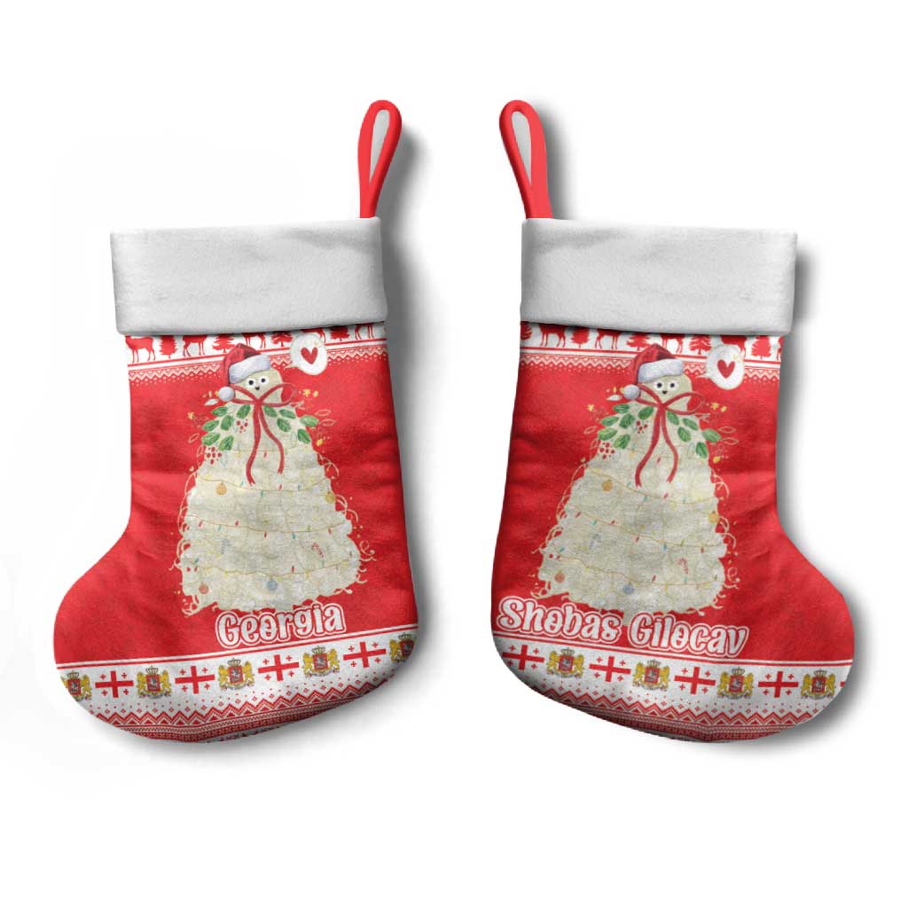 Georgia Christmas Chichilaki Christmas Stocking Celebrate Georgian Tradition - Wonder Print Shop