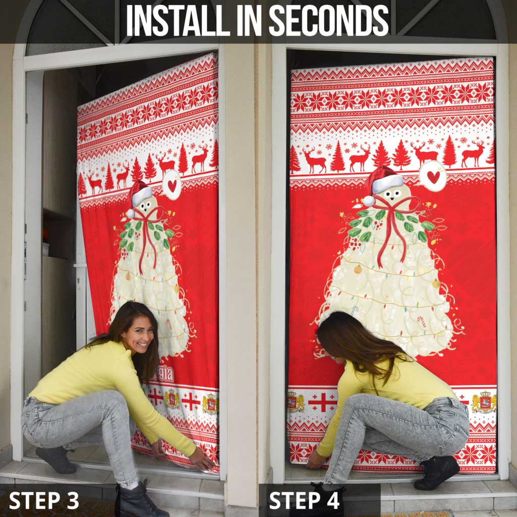 Georgia Christmas Chichilaki Door Cover Celebrate Georgian Tradition - Wonder Print Shop