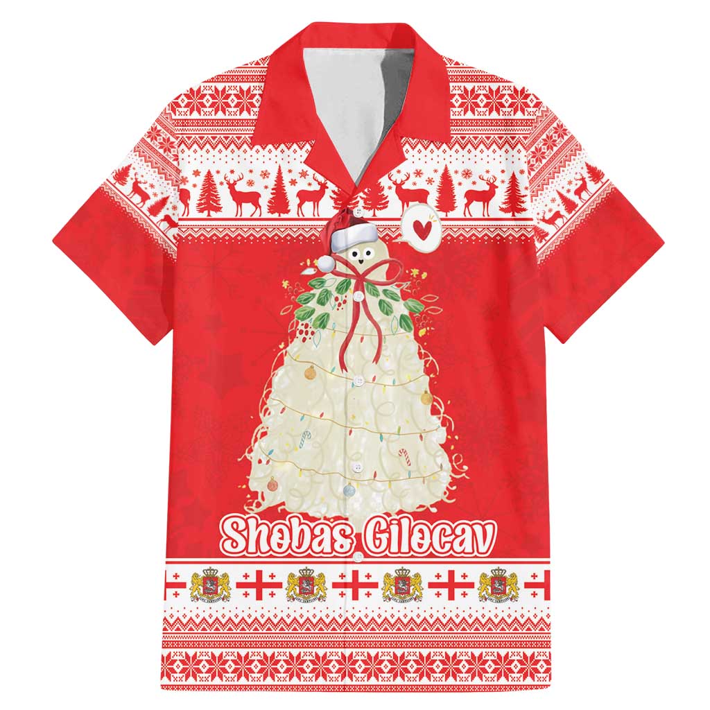 Georgia Christmas Chichilaki Family Matching Mermaid Dress and Hawaiian Shirt Celebrate Georgian Tradition - Wonder Print Shop