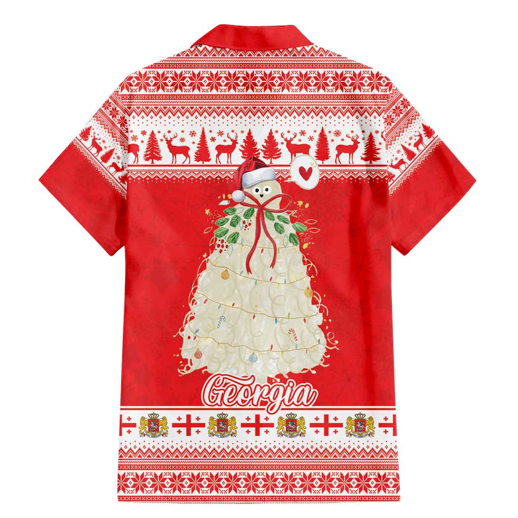 Georgia Christmas Chichilaki Family Matching Mermaid Dress and Hawaiian Shirt Celebrate Georgian Tradition - Wonder Print Shop