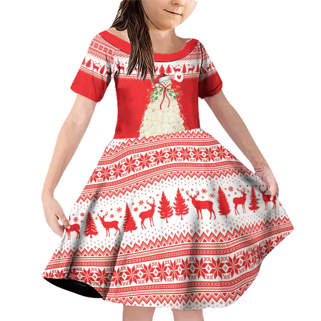 Georgia Christmas Chichilaki Family Matching Off Shoulder Short Dress and Hawaiian Shirt Celebrate Georgian Tradition - Wonder Print Shop