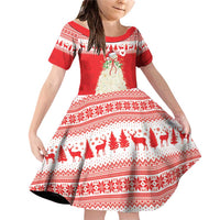 Georgia Christmas Chichilaki Family Matching Off Shoulder Short Dress and Hawaiian Shirt Celebrate Georgian Tradition - Wonder Print Shop