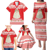 Georgia Christmas Chichilaki Family Matching Puletasi and Hawaiian Shirt Celebrate Georgian Tradition - Wonder Print Shop