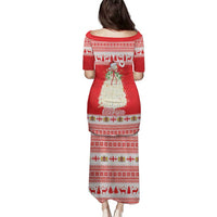 Georgia Christmas Chichilaki Family Matching Puletasi and Hawaiian Shirt Celebrate Georgian Tradition - Wonder Print Shop