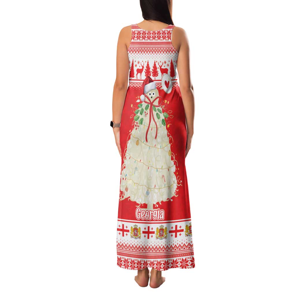 Georgia Christmas Chichilaki Family Matching Tank Maxi Dress and Hawaiian Shirt Celebrate Georgian Tradition - Wonder Print Shop