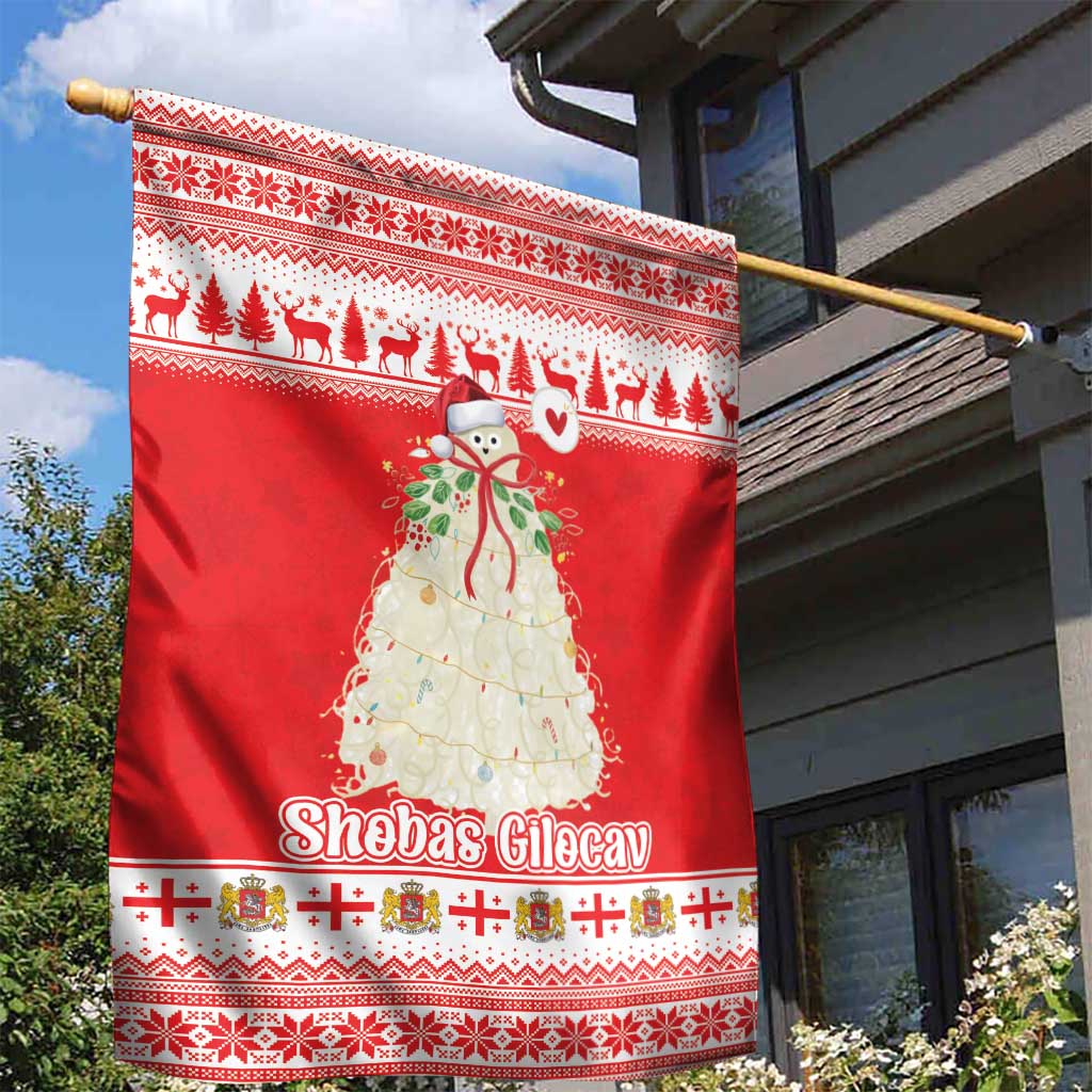 Georgia Christmas Chichilaki Garden Flag Celebrate Georgian Tradition - Wonder Print Shop