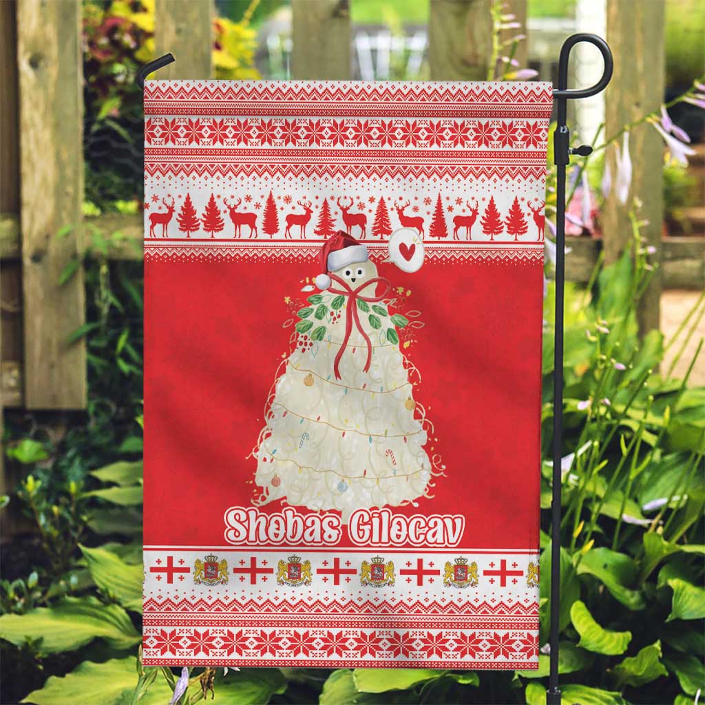 Georgia Christmas Chichilaki Garden Flag Celebrate Georgian Tradition - Wonder Print Shop
