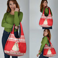 Georgia Christmas Chichilaki Grocery Bag Celebrate Georgian Tradition - Wonder Print Shop
