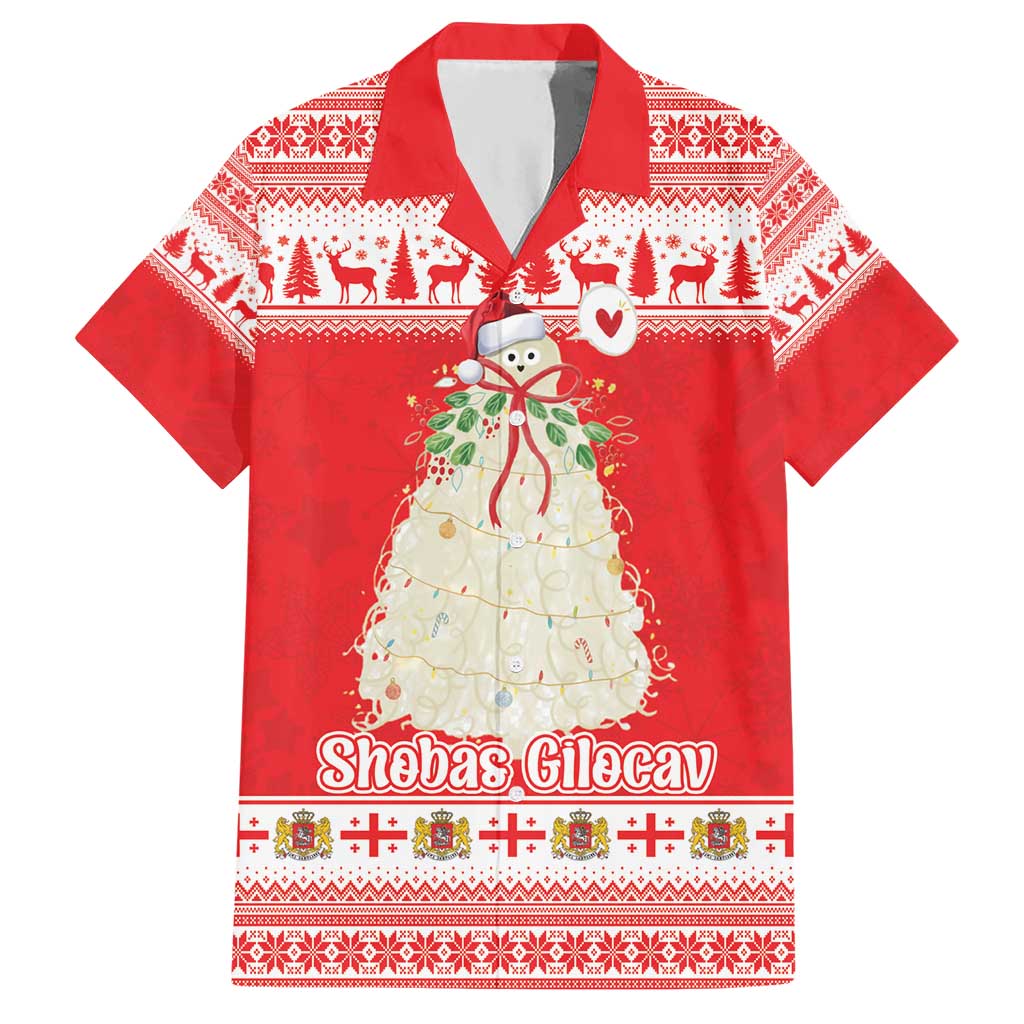 Georgia Christmas Chichilaki Hawaiian Shirt Celebrate Georgian Tradition - Wonder Print Shop