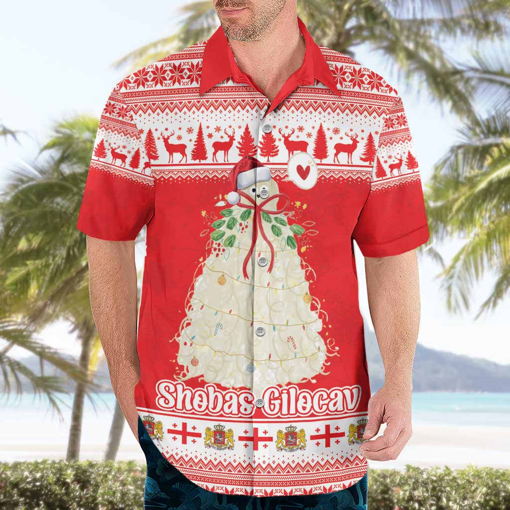 Georgia Christmas Chichilaki Hawaiian Shirt Celebrate Georgian Tradition - Wonder Print Shop