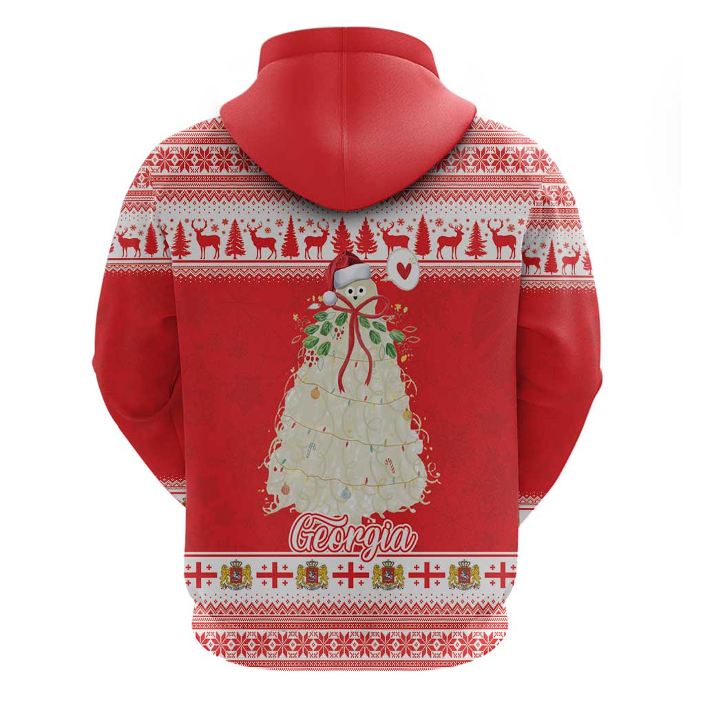 Georgia Christmas Chichilaki Hoodie Celebrate Georgian Tradition - Wonder Print Shop