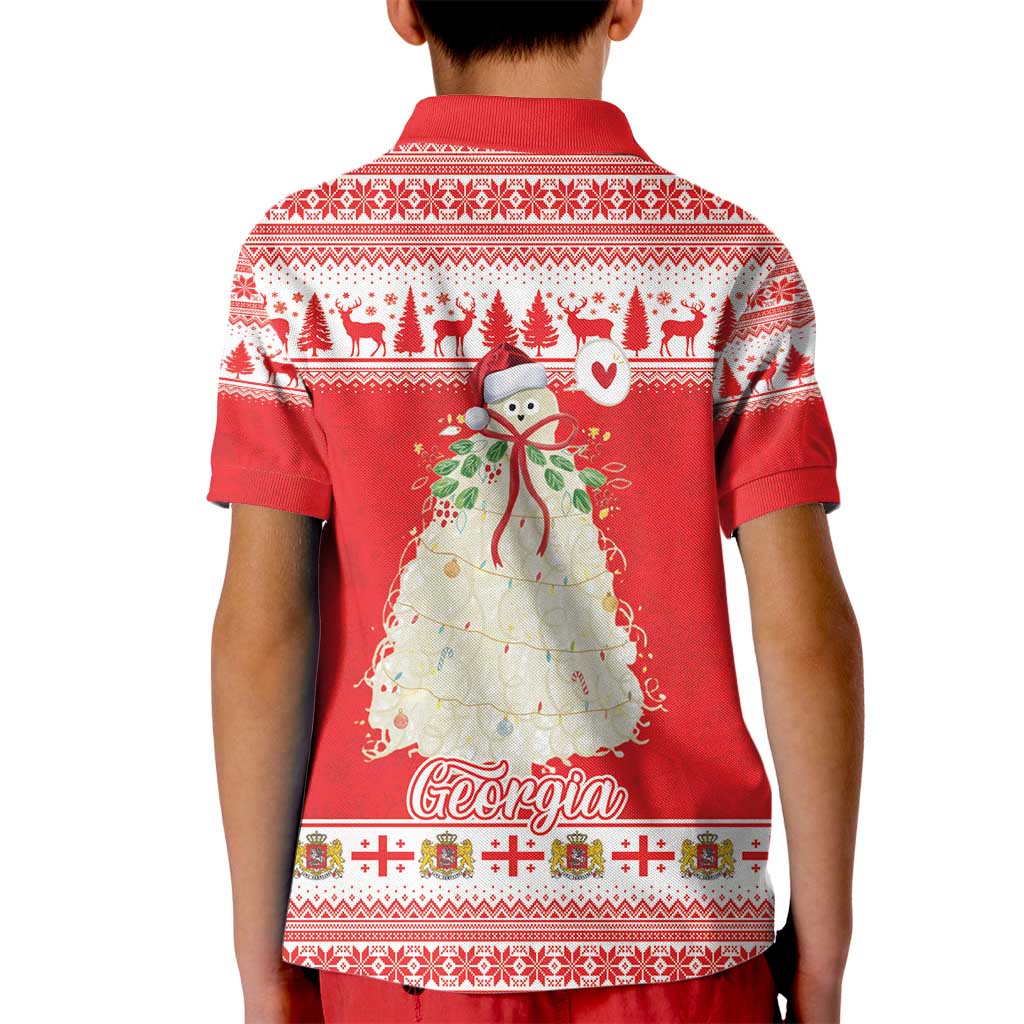 Georgia Christmas Chichilaki Kid Polo Shirt Celebrate Georgian Tradition - Wonder Print Shop