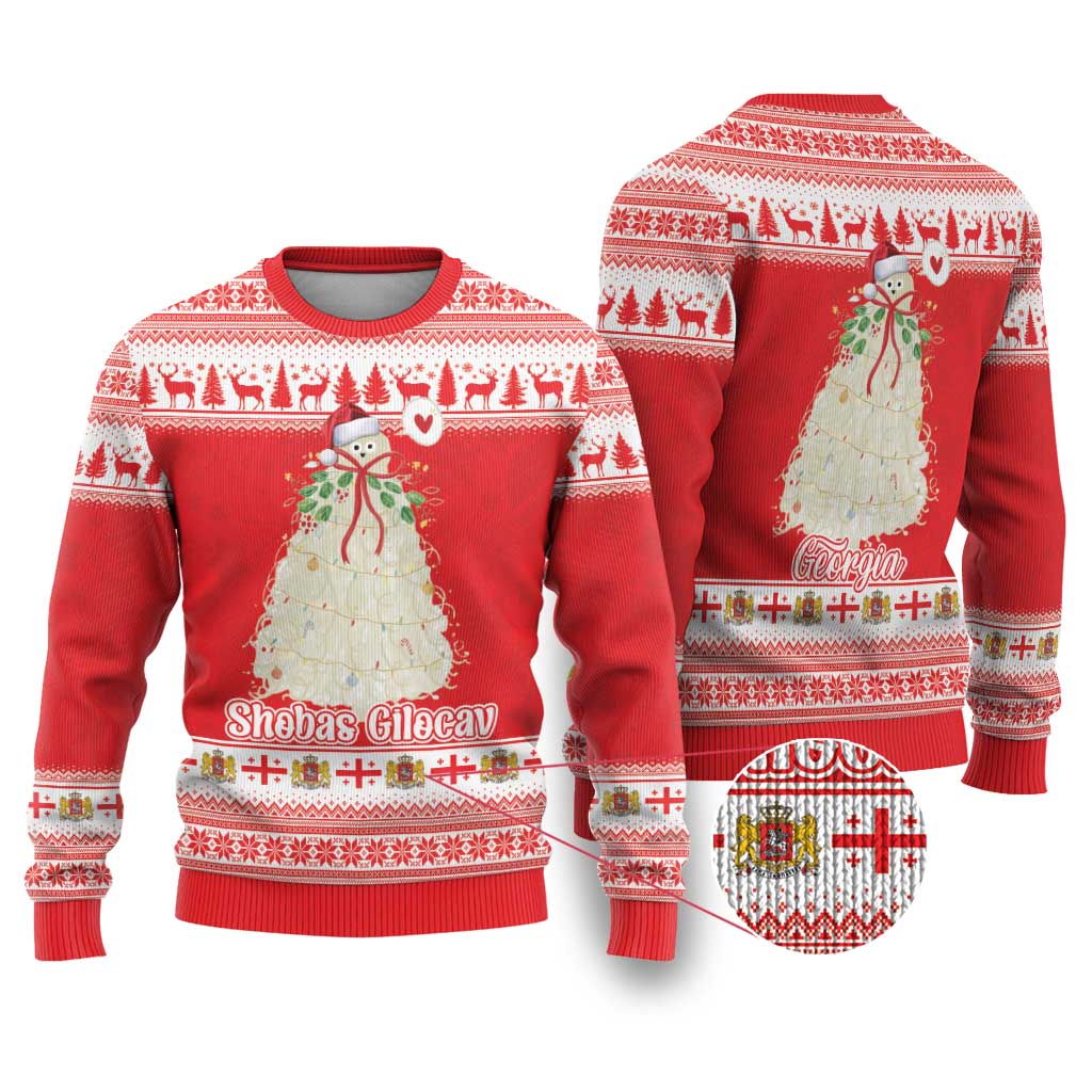 Georgia Christmas Chichilaki Ugly Christmas Sweater Celebrate Georgian Tradition - Wonder Print Shop