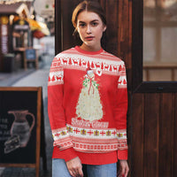 Georgia Christmas Chichilaki Ugly Christmas Sweater Celebrate Georgian Tradition - Wonder Print Shop