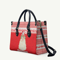 Georgia Christmas Chichilaki Leather Bag Celebrate Georgian Tradition - Wonder Print Shop