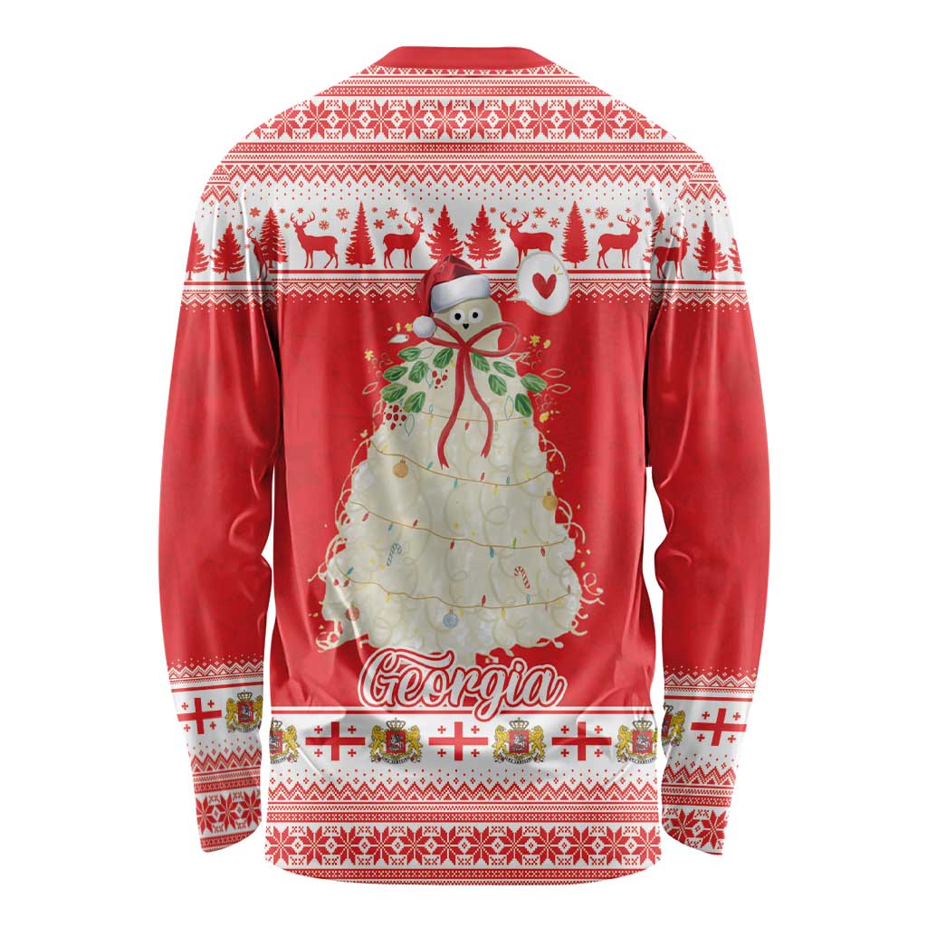 Georgia Christmas Chichilaki Long Sleeve Shirt Celebrate Georgian Tradition - Wonder Print Shop