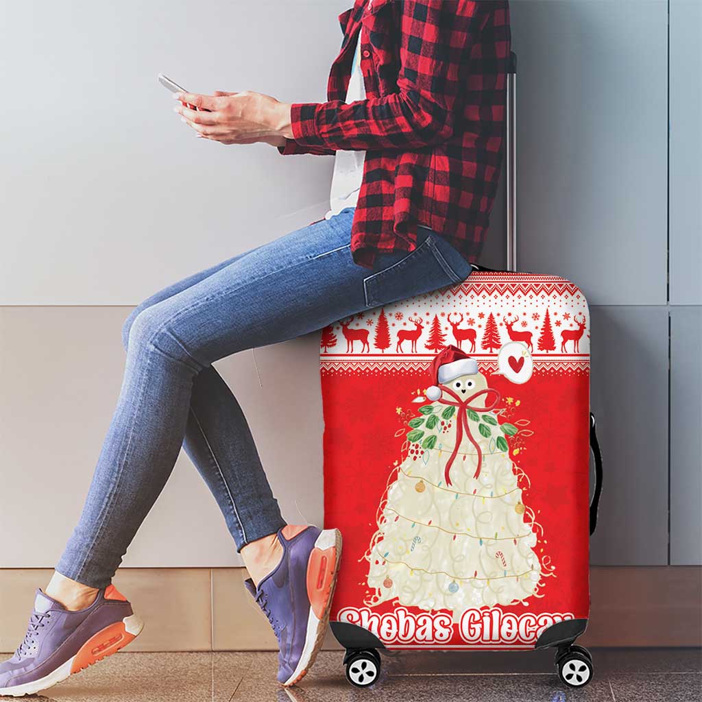 Georgia Christmas Chichilaki Luggage Cover Celebrate Georgian Tradition - Wonder Print Shop