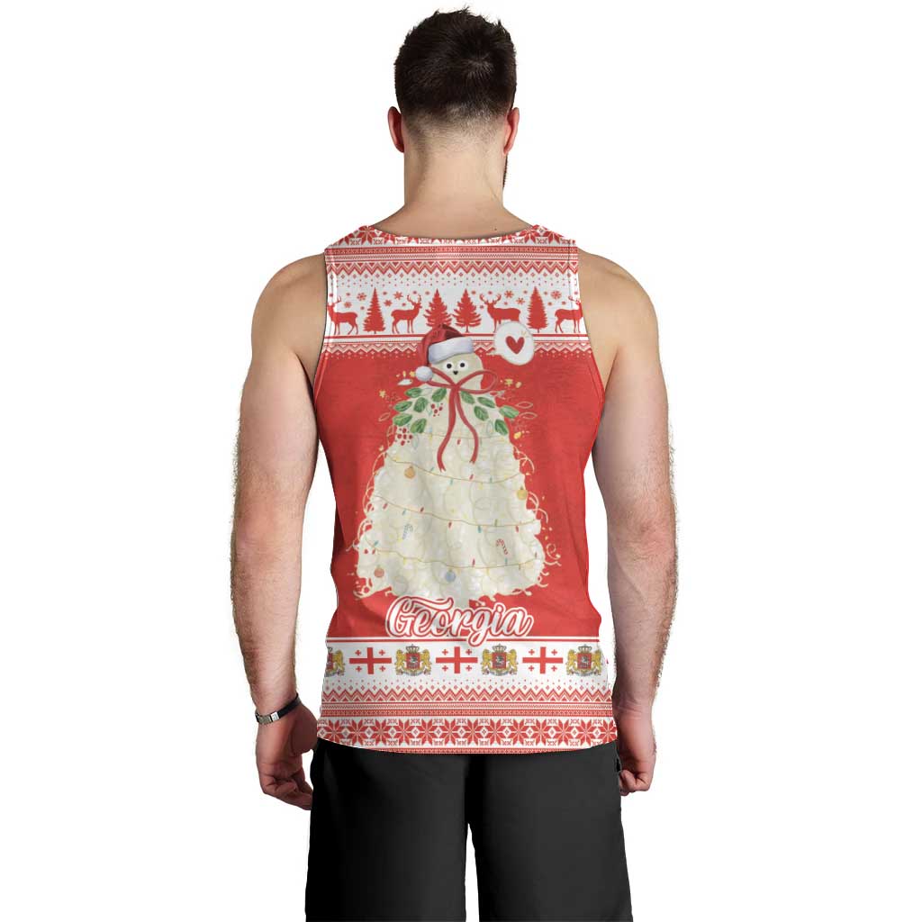 Georgia Christmas Chichilaki Men Tank Top Celebrate Georgian Tradition - Wonder Print Shop