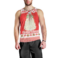 Georgia Christmas Chichilaki Men Tank Top Celebrate Georgian Tradition - Wonder Print Shop