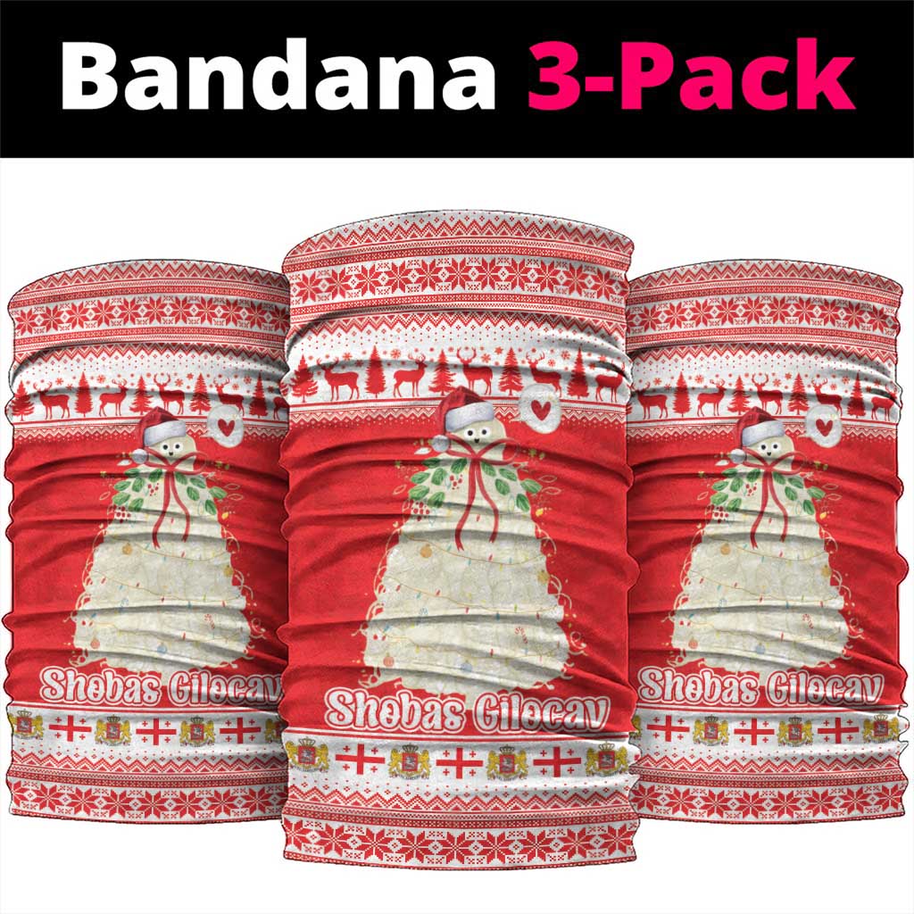 Georgia Christmas Chichilaki Neck Gaiter Celebrate Georgian Tradition - Wonder Print Shop