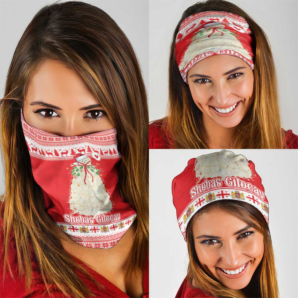 Georgia Christmas Chichilaki Neck Gaiter Celebrate Georgian Tradition - Wonder Print Shop