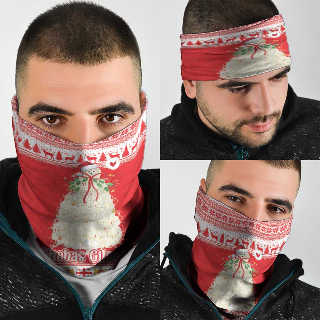 Georgia Christmas Chichilaki Neck Gaiter Celebrate Georgian Tradition - Wonder Print Shop