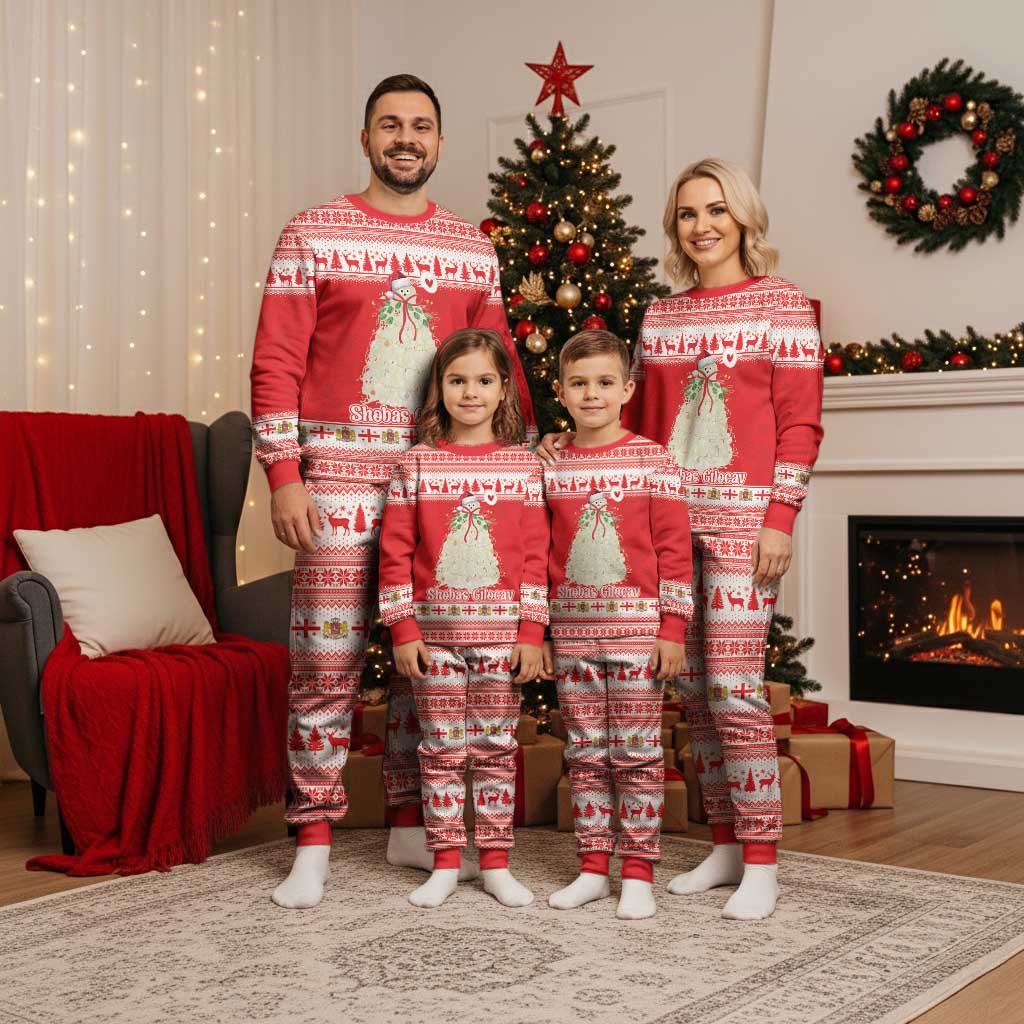 Georgia Christmas Chichilaki Christmas Pajama Set Celebrate Georgian Tradition - Wonder Print Shop