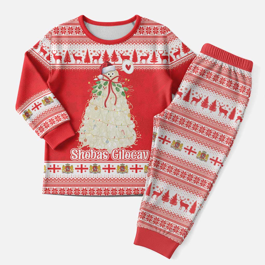 Georgia Christmas Chichilaki Christmas Pajama Set Celebrate Georgian Tradition - Wonder Print Shop