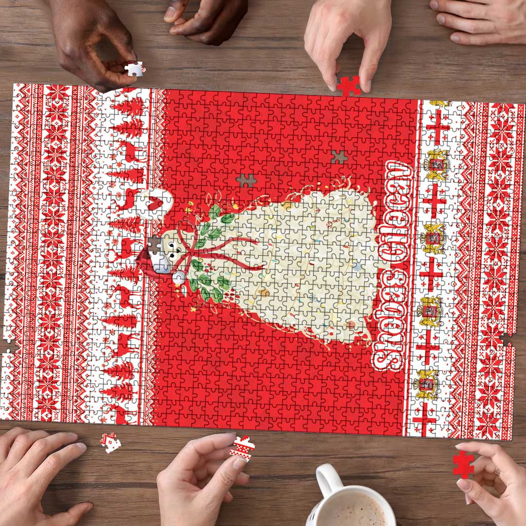 Georgia Christmas Chichilaki Puzzle Celebrate Georgian Tradition - Wonder Print Shop