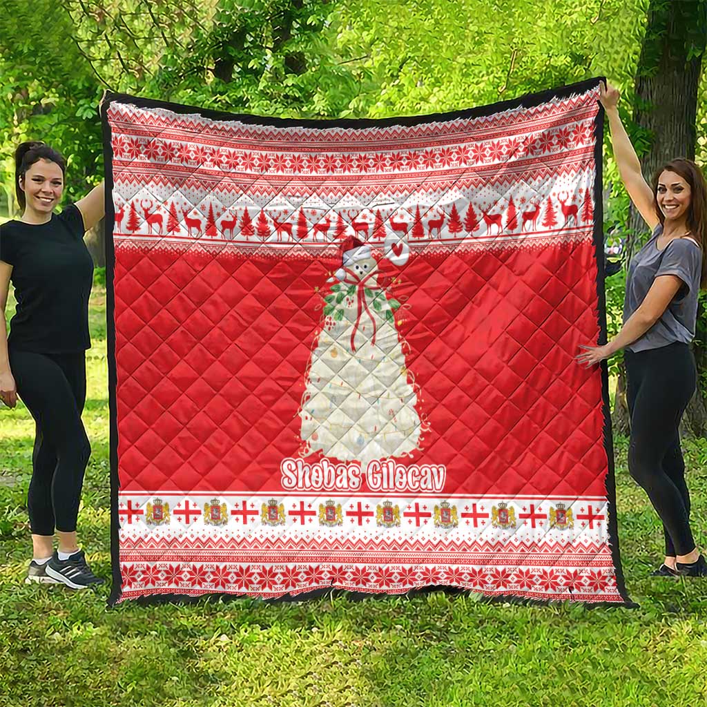 Georgia Christmas Chichilaki Quilt Celebrate Georgian Tradition - Wonder Print Shop