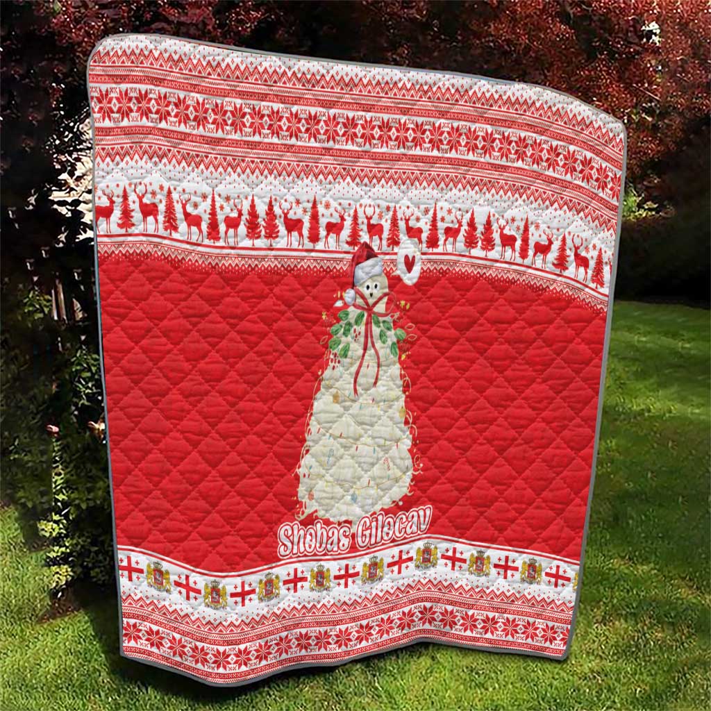 Georgia Christmas Chichilaki Quilt Celebrate Georgian Tradition - Wonder Print Shop
