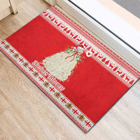 Georgia Christmas Chichilaki Rubber Doormat Celebrate Georgian Tradition - Wonder Print Shop