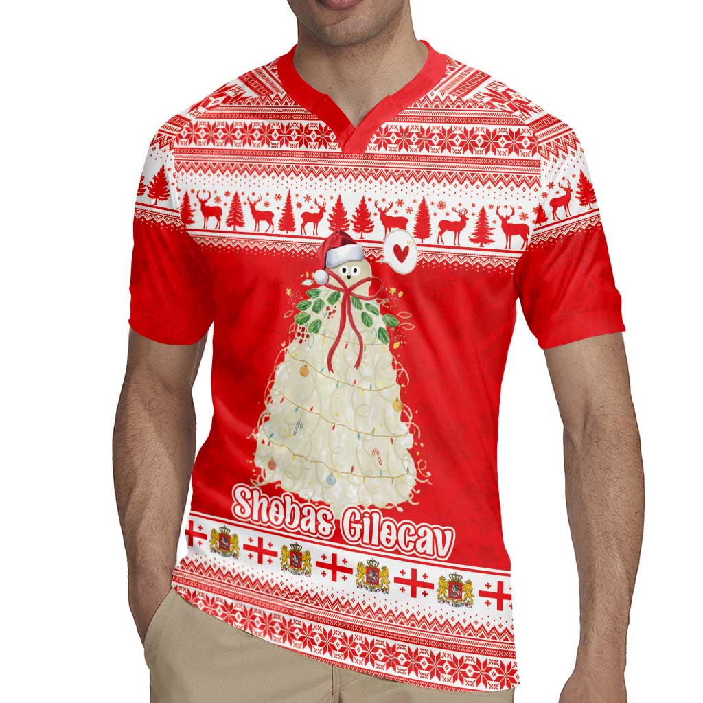 Georgia Christmas Chichilaki Rugby Jersey Celebrate Georgian Tradition - Wonder Print Shop