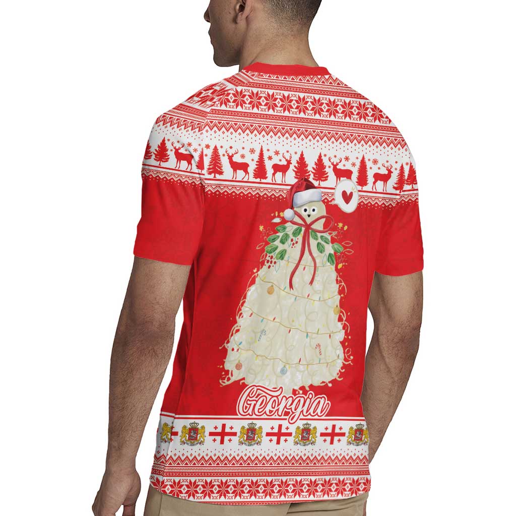 Georgia Christmas Chichilaki Rugby Jersey Celebrate Georgian Tradition - Wonder Print Shop