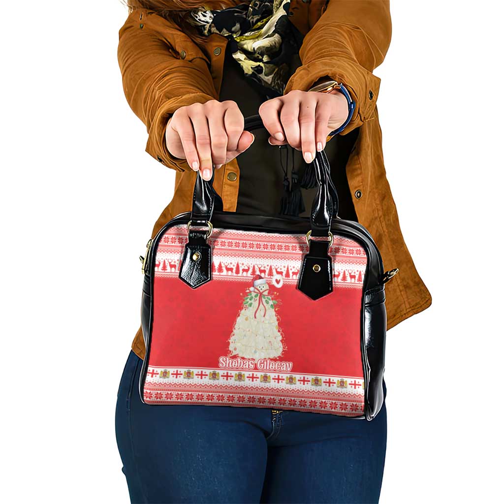 Georgia Christmas Chichilaki Shoulder Handbag Celebrate Georgian Tradition - Wonder Print Shop