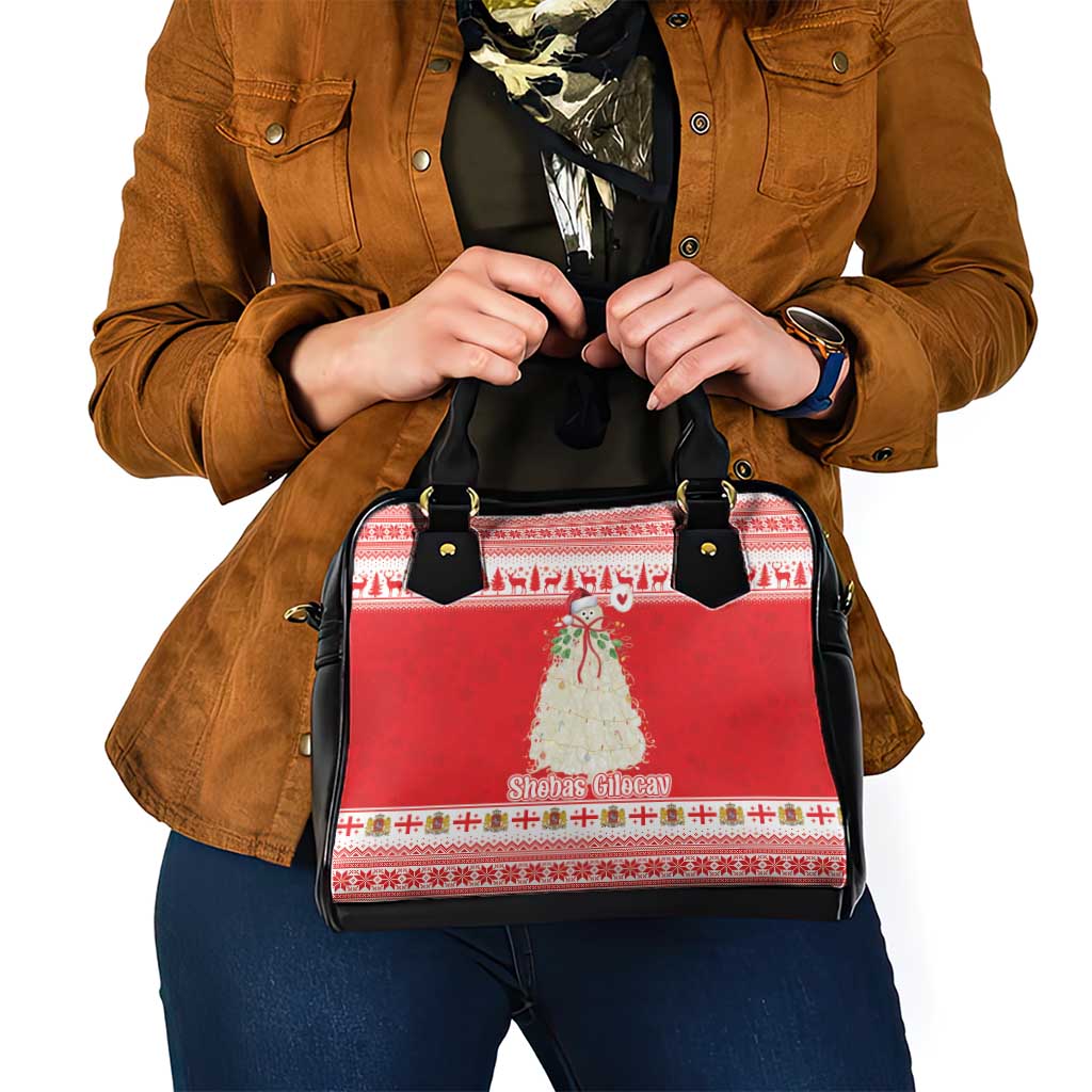 Georgia Christmas Chichilaki Shoulder Handbag Celebrate Georgian Tradition - Wonder Print Shop